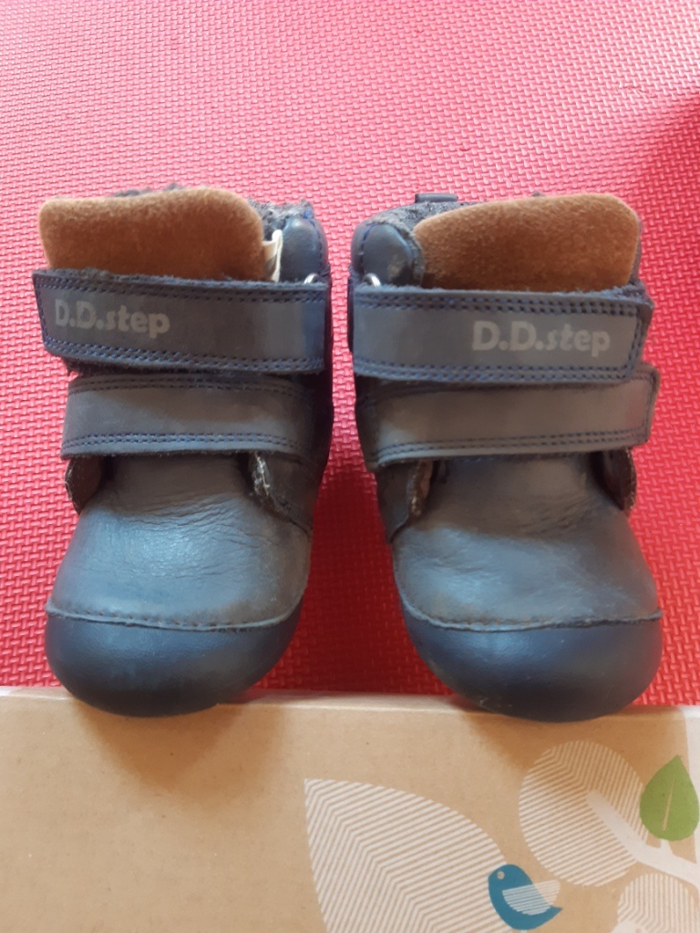 Dětské zimní kožené boty DDstep, vel. 22 - 3