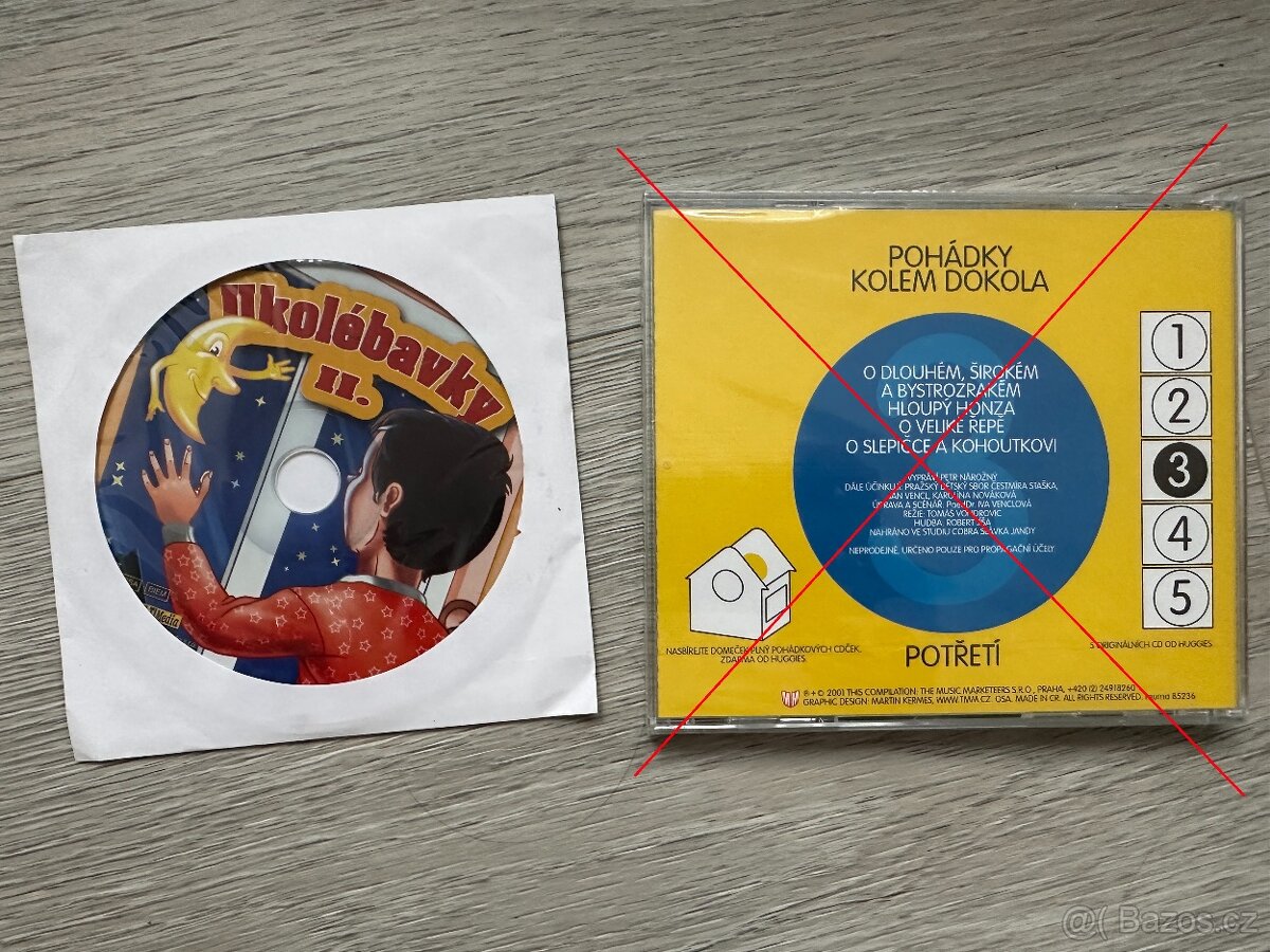 CD - Pohádky a ukolébavky pro děti, 3 ks - 3