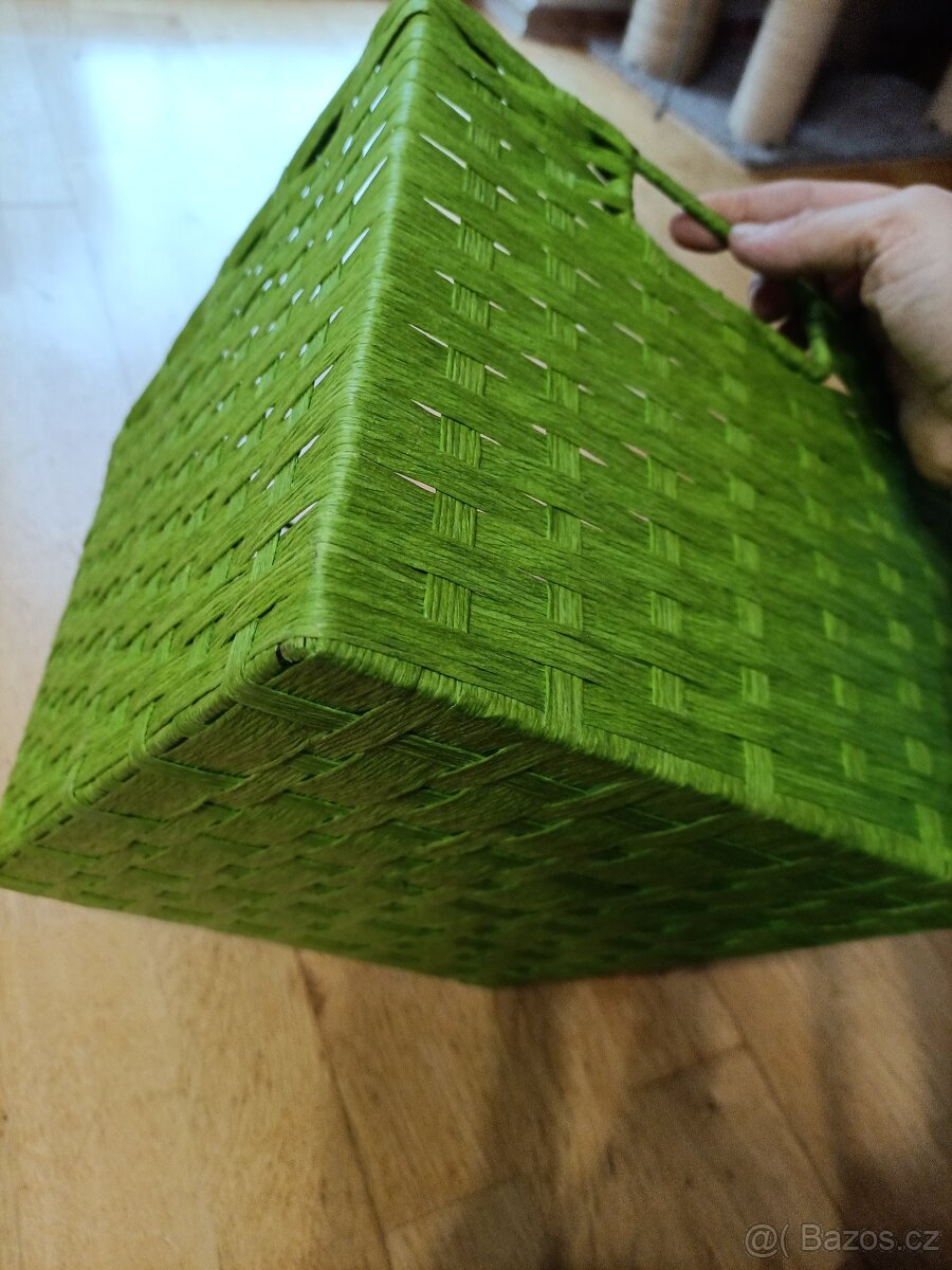 Košík 27x25x v.21cm s kovovou konstrukcí - 3