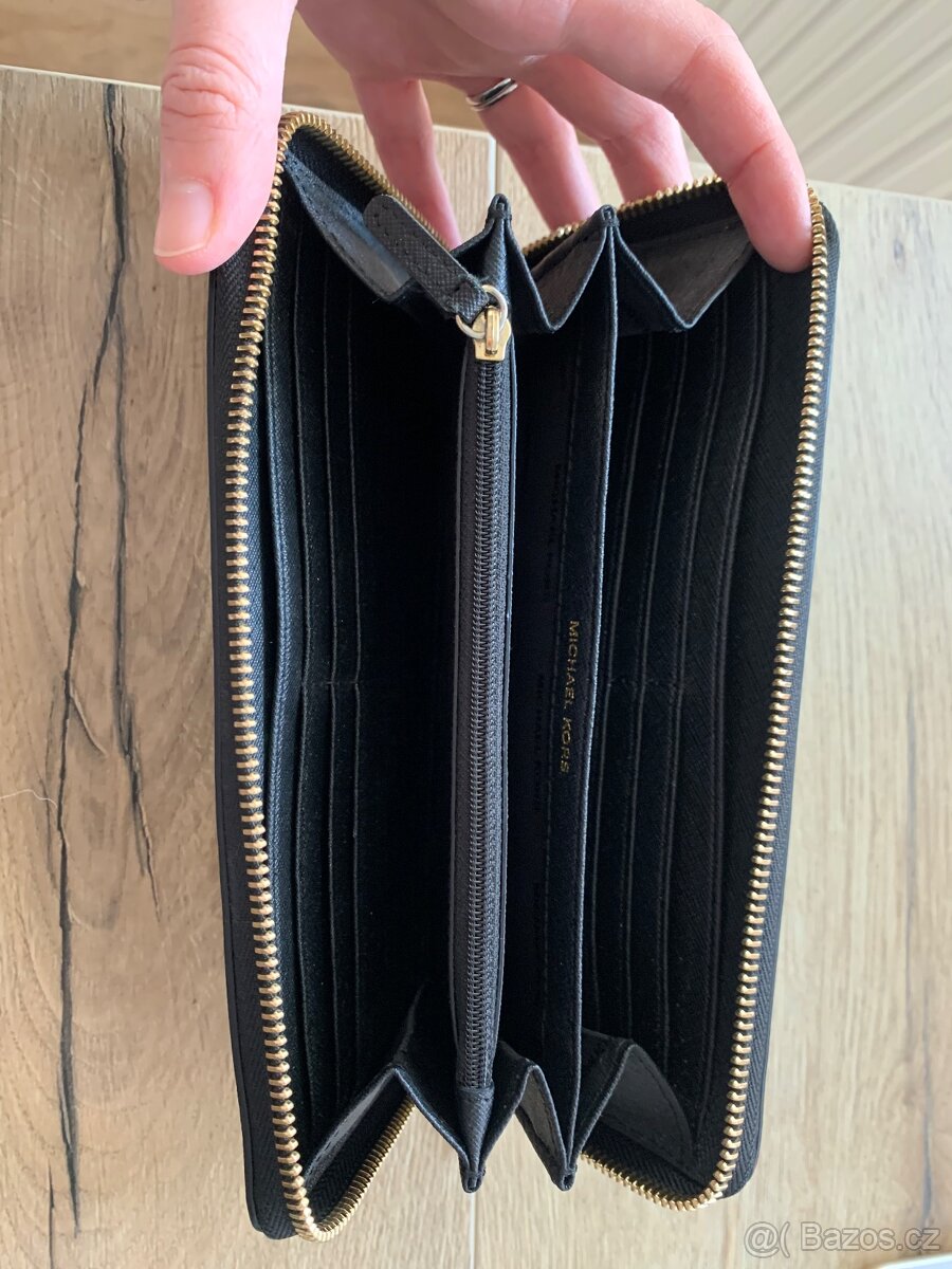 Dámská velká peněženka Michael Kors černá - 3