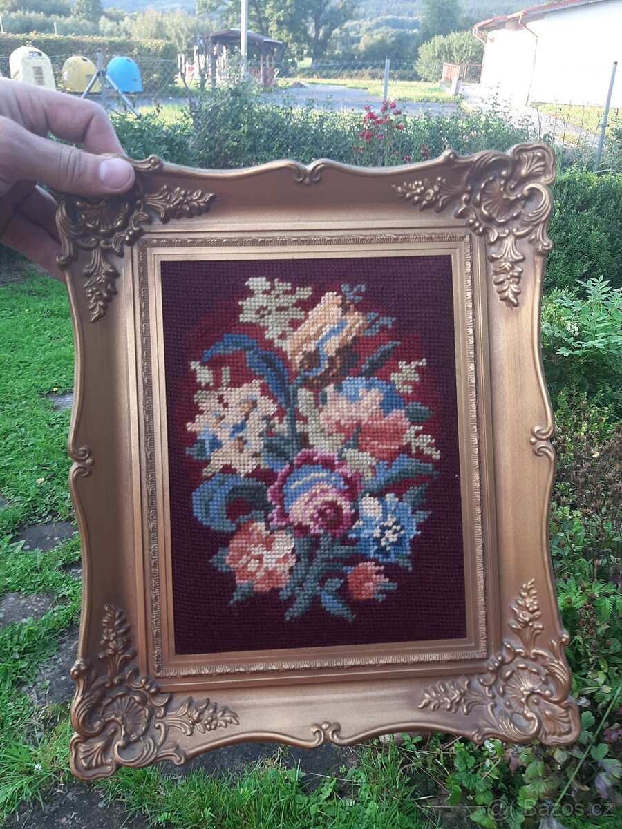 Retro vyšívané obrazy - 3