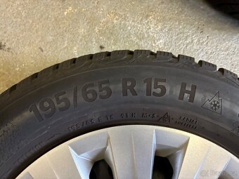 Zimní Sada kol R15 195/65+Volkswagen poklice - 3