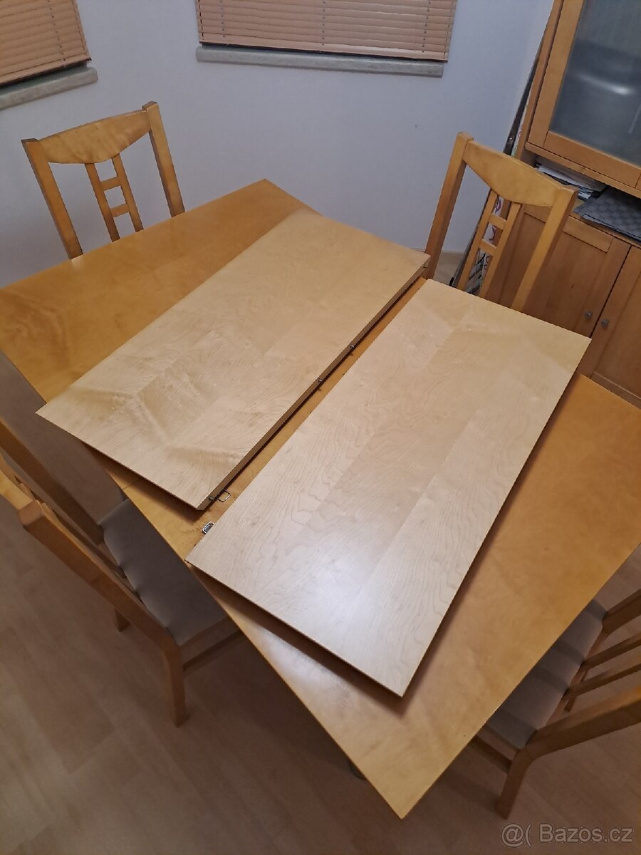 Jídelní stůl, masivní dýha - 3