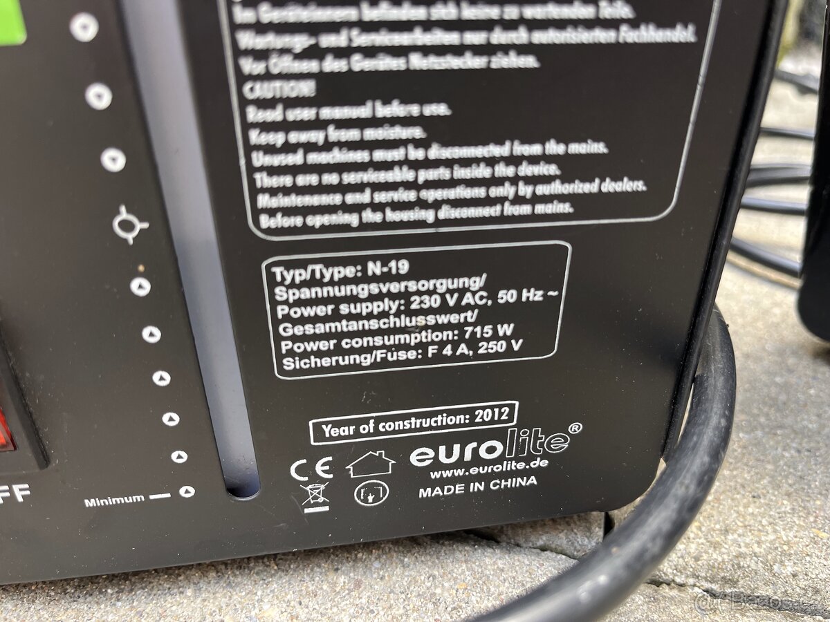 2x Fog Machine Eurolite N-19 černý - 3