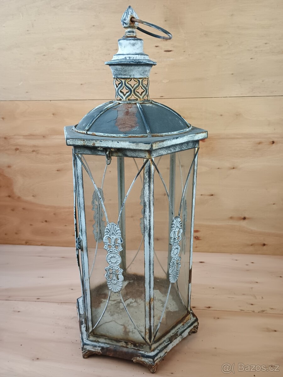 Venkovní lucerna orientální styl na velkou svíčku (NP029) - 3