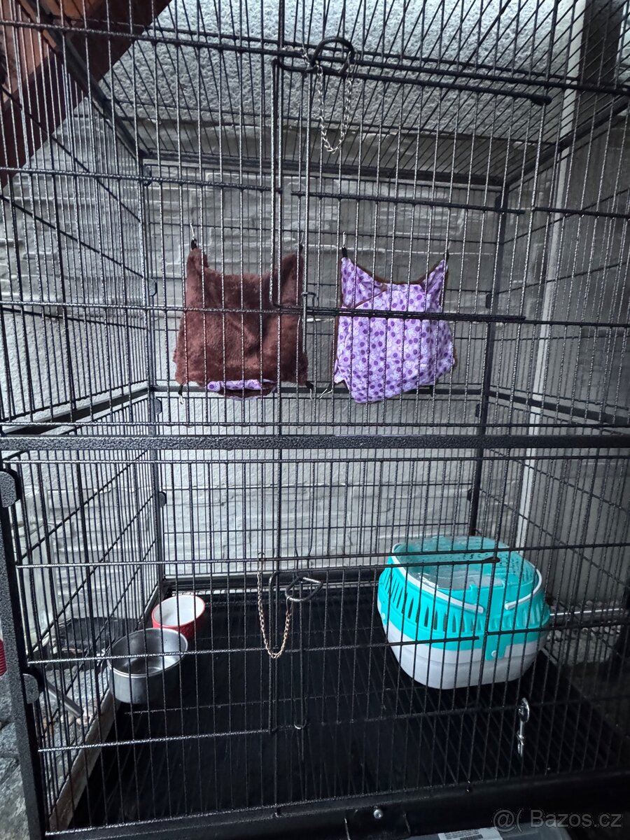 Klec s příslušenstvím pro hlodavce, fretky nebo ptactvo - 3