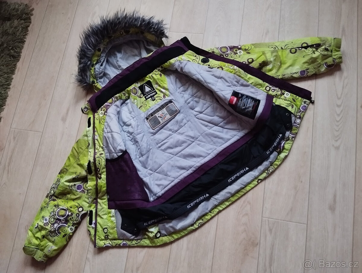 Zelenofialová zimní bunda vel.152/10-12let ICEPEAK - 3