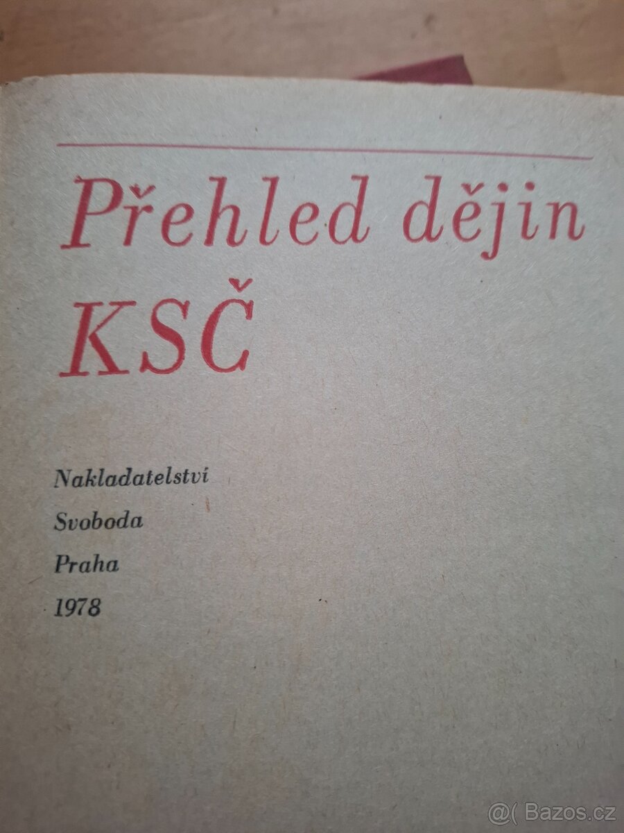 Prodám knihu přehled dějin KSČ - 3