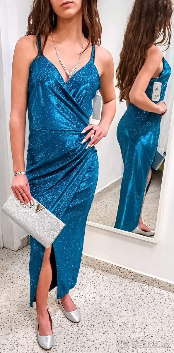 NOVÉ plesové šaty TŘPYTIVÉ - 3