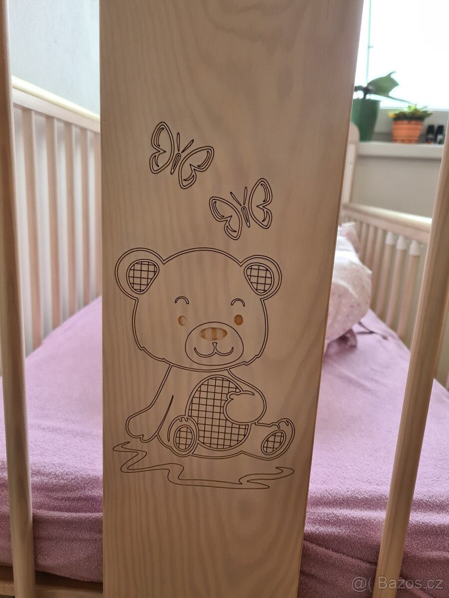 Dřevěná postýlka pro miminko - 3