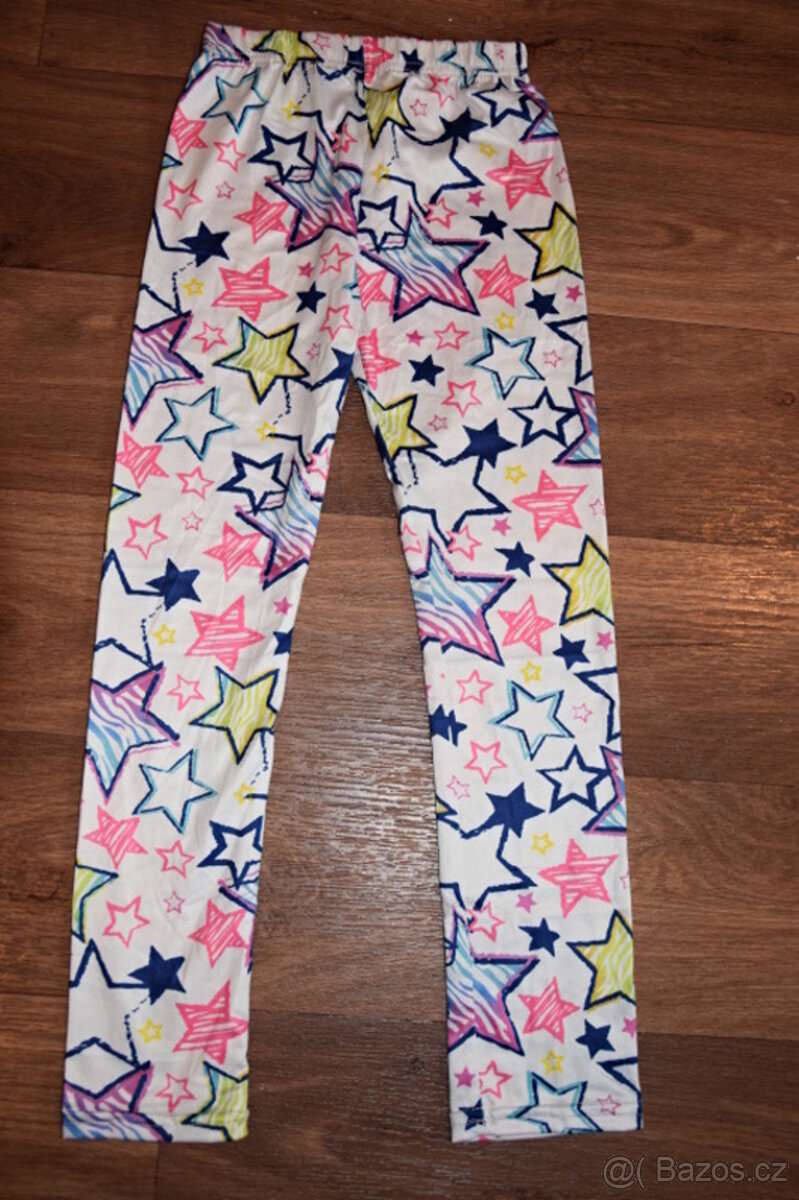 3x Dívčí legíny vel.122 - 128 NOVÉ - 3