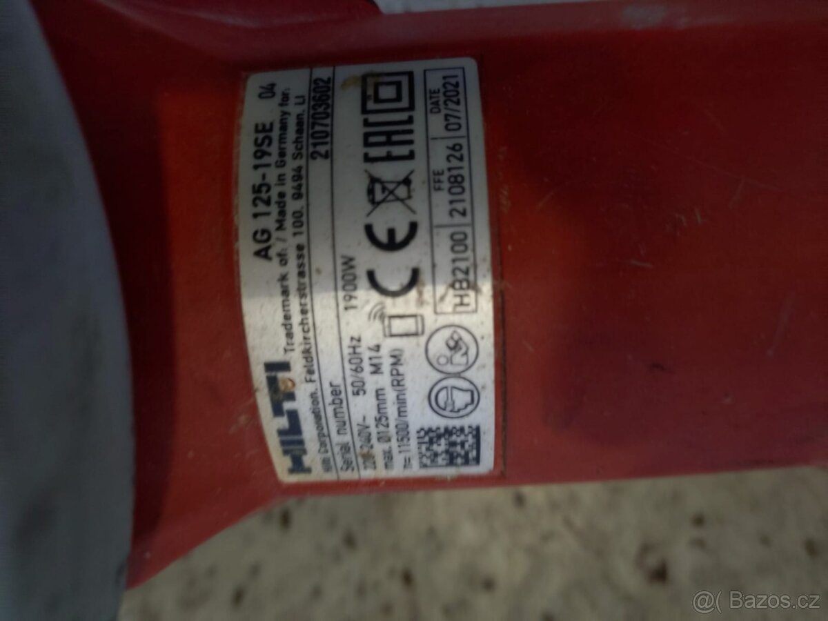 HILTI úhlová bruska - 3