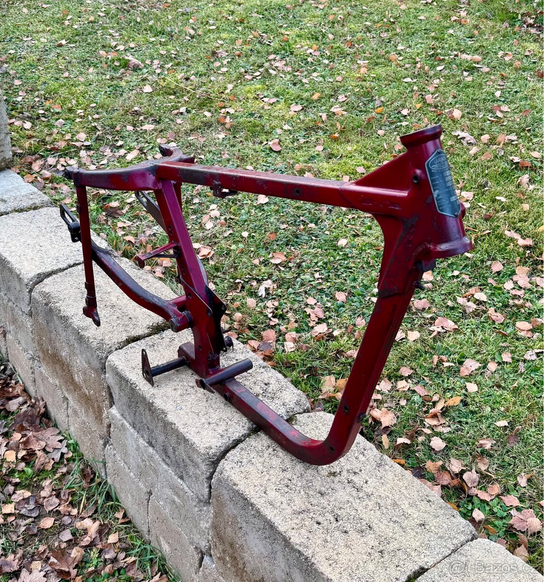 Jawa CZ 250 353 - rám s anglickým štítkem - 3