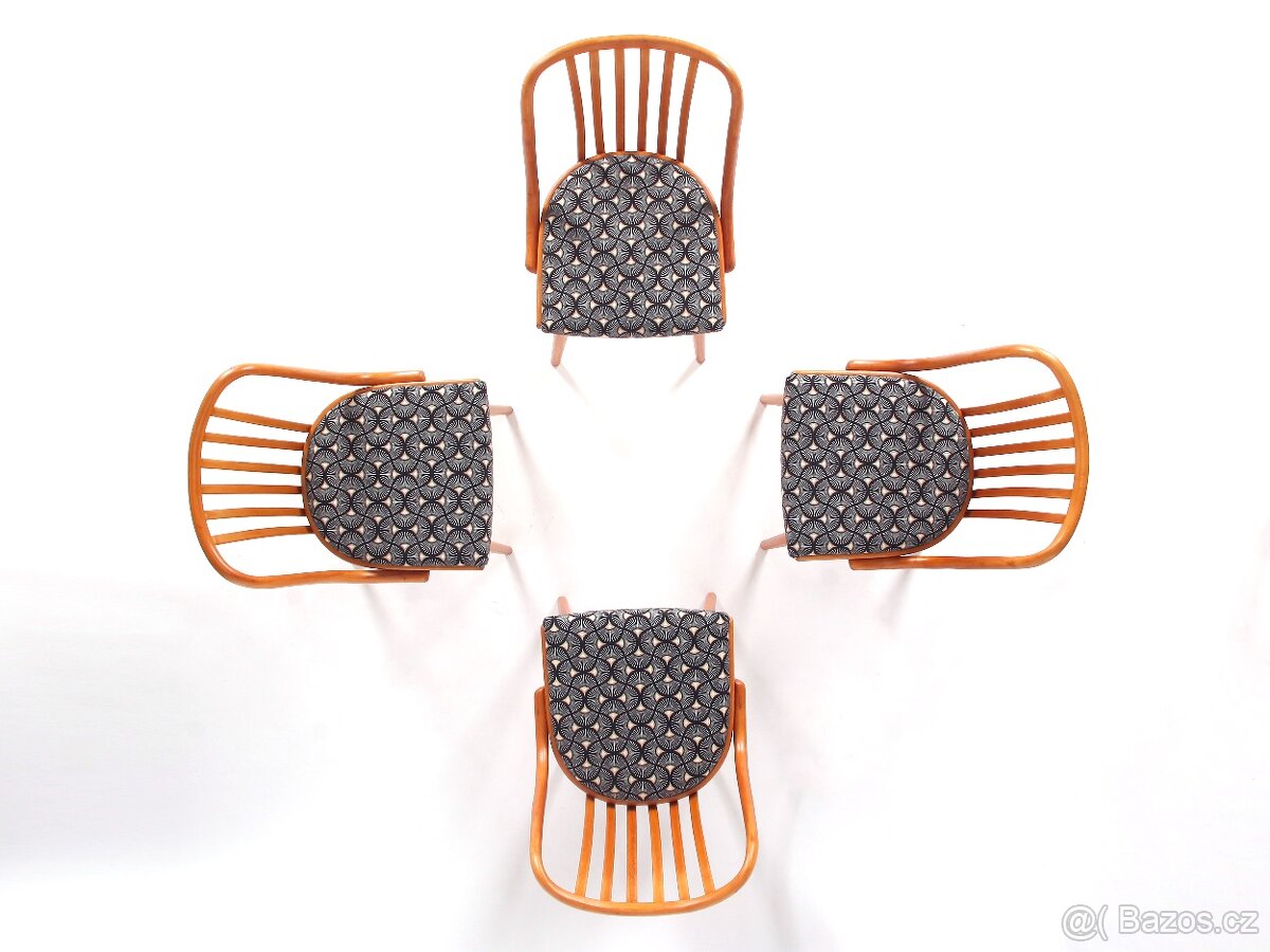 Židle TON, A. Šuman, RARITNÍ verze opěradel - 3