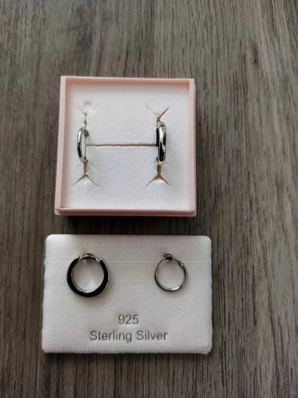 náušnice stříbrné jako NOVÉ - 3