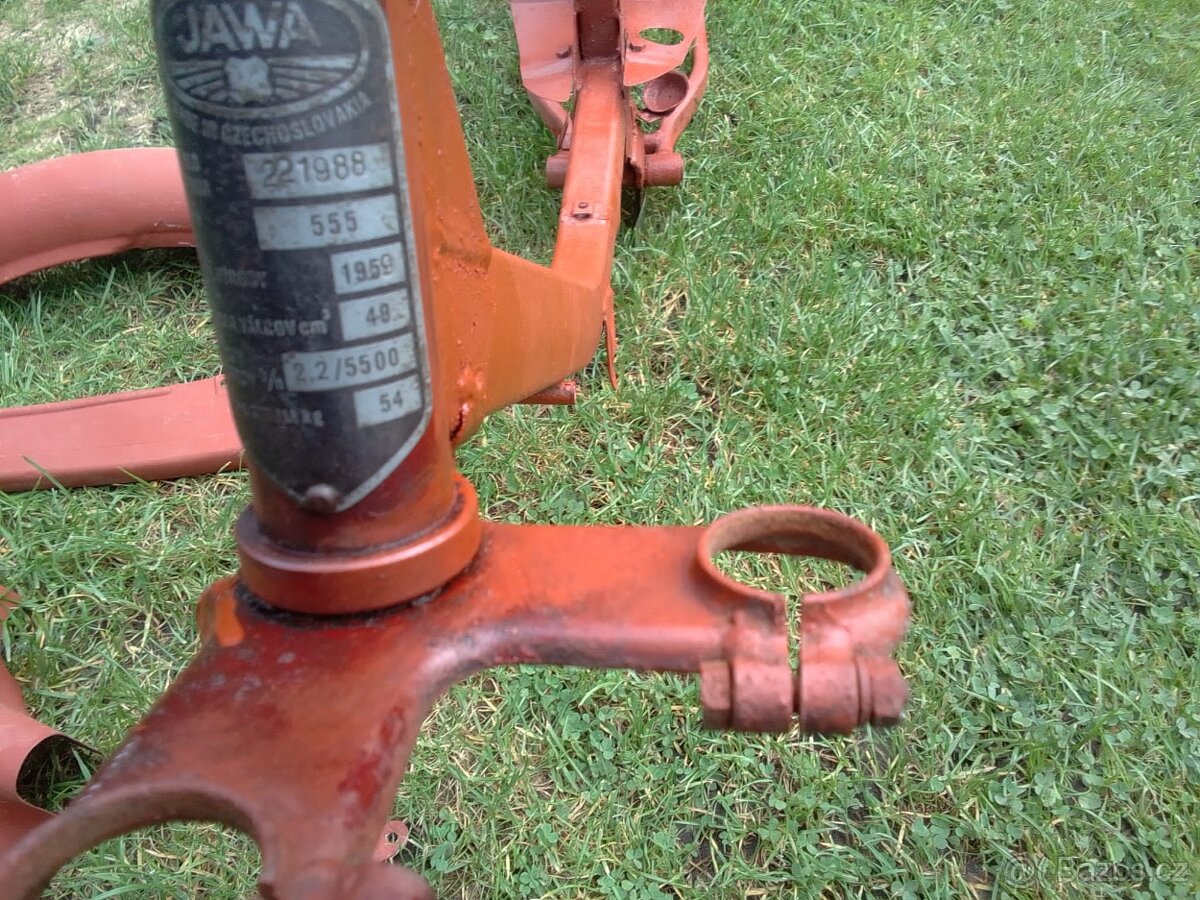 Rám a díly Jawa pionýr 555 - 3