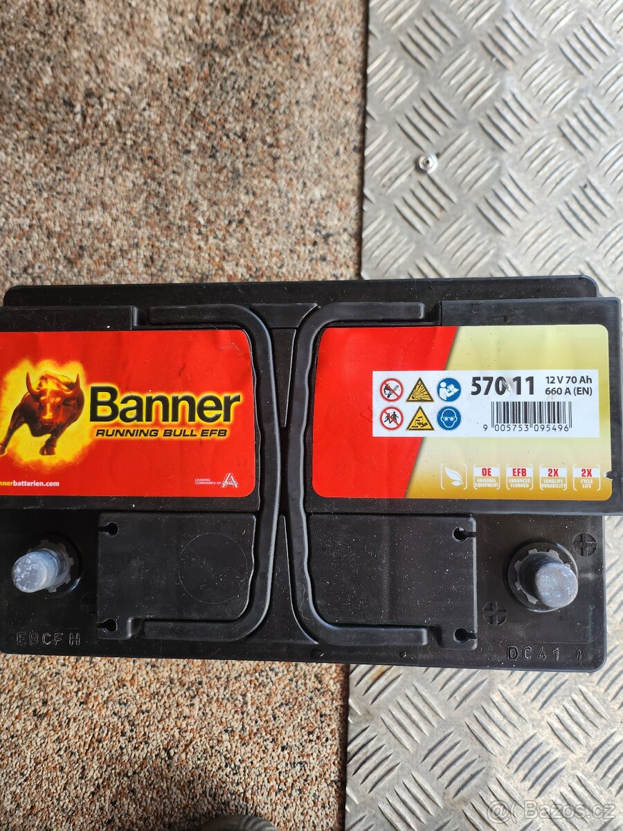 Autobaterie-banner 12V70Ah 660A 57011 - 3