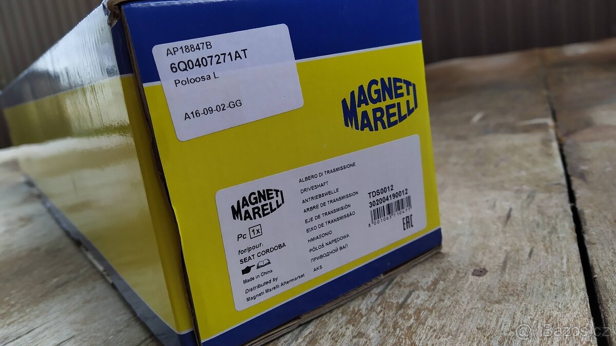 Nová levá poloosa Magneti Marelli – 6Q0407271AT - 3