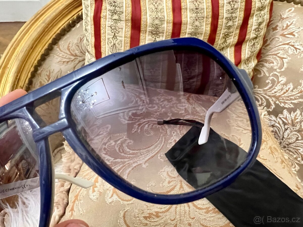 Velké nebesky modré pilotky GUCCI - 3