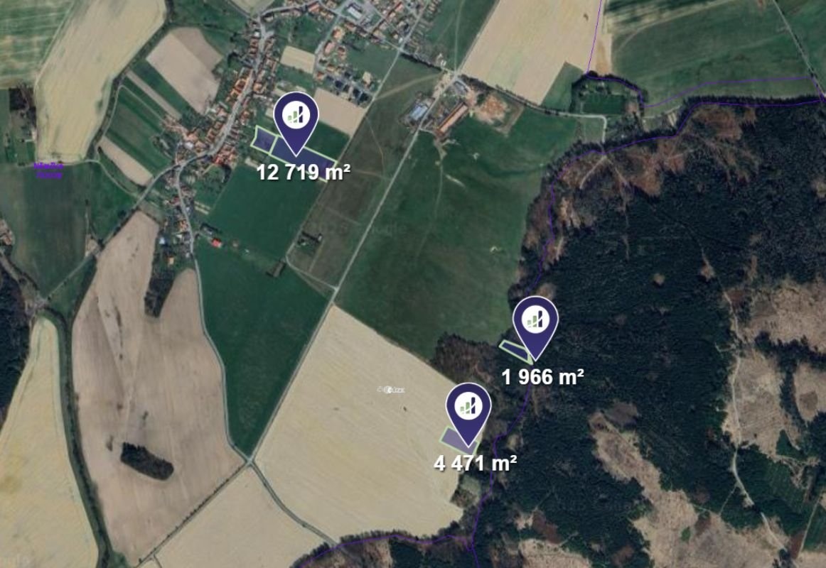 Prodej podílu 1/12 pole 1 596 m², Němčice - 3