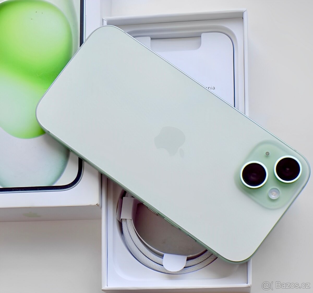 iPhone 15 Green BATERIE 100% TOP - 3