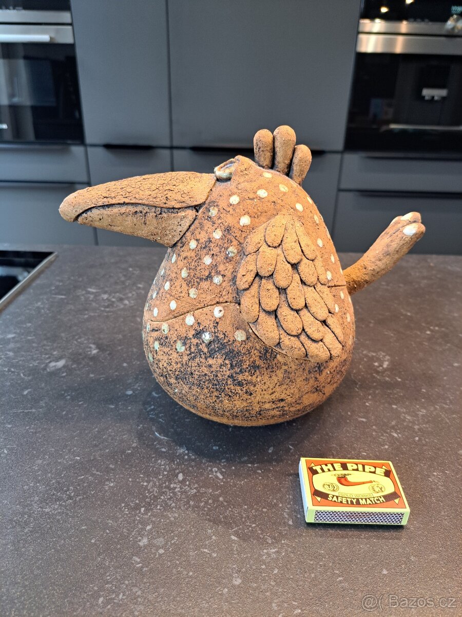 Originální keramická socha - dóza - 3