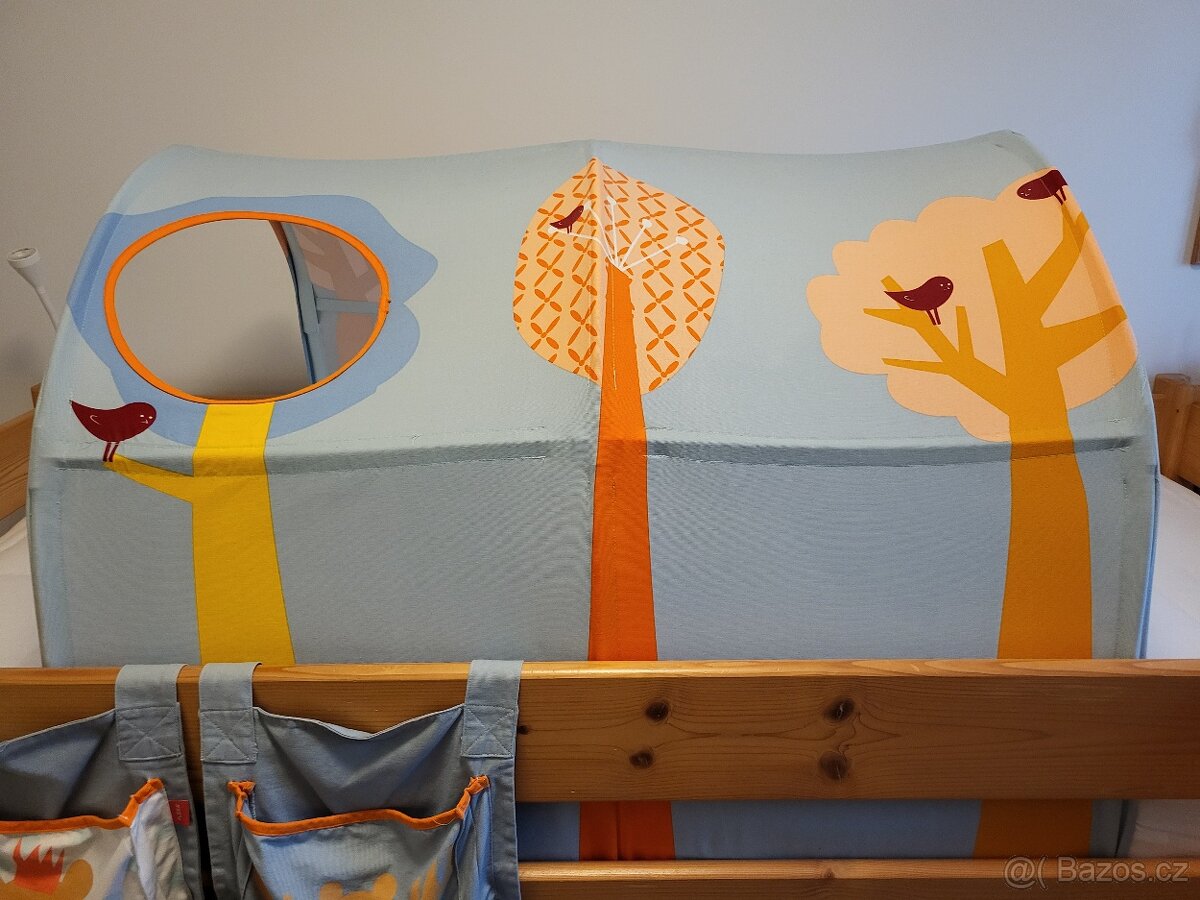 Dětská zvýšená postel/ patrová postel Gazel Sendy - masiv - 3