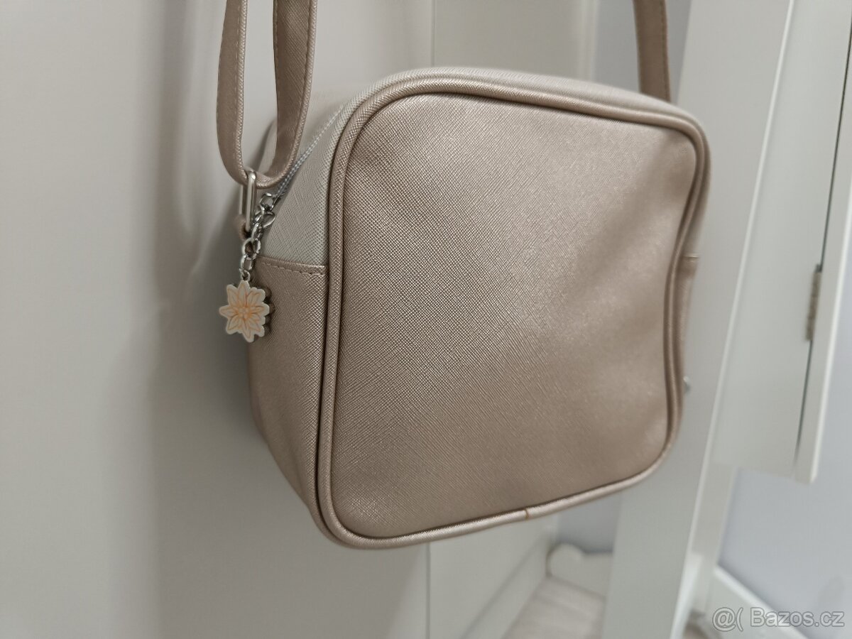 Zlatobéžová kabelka přes rameno Just - 3