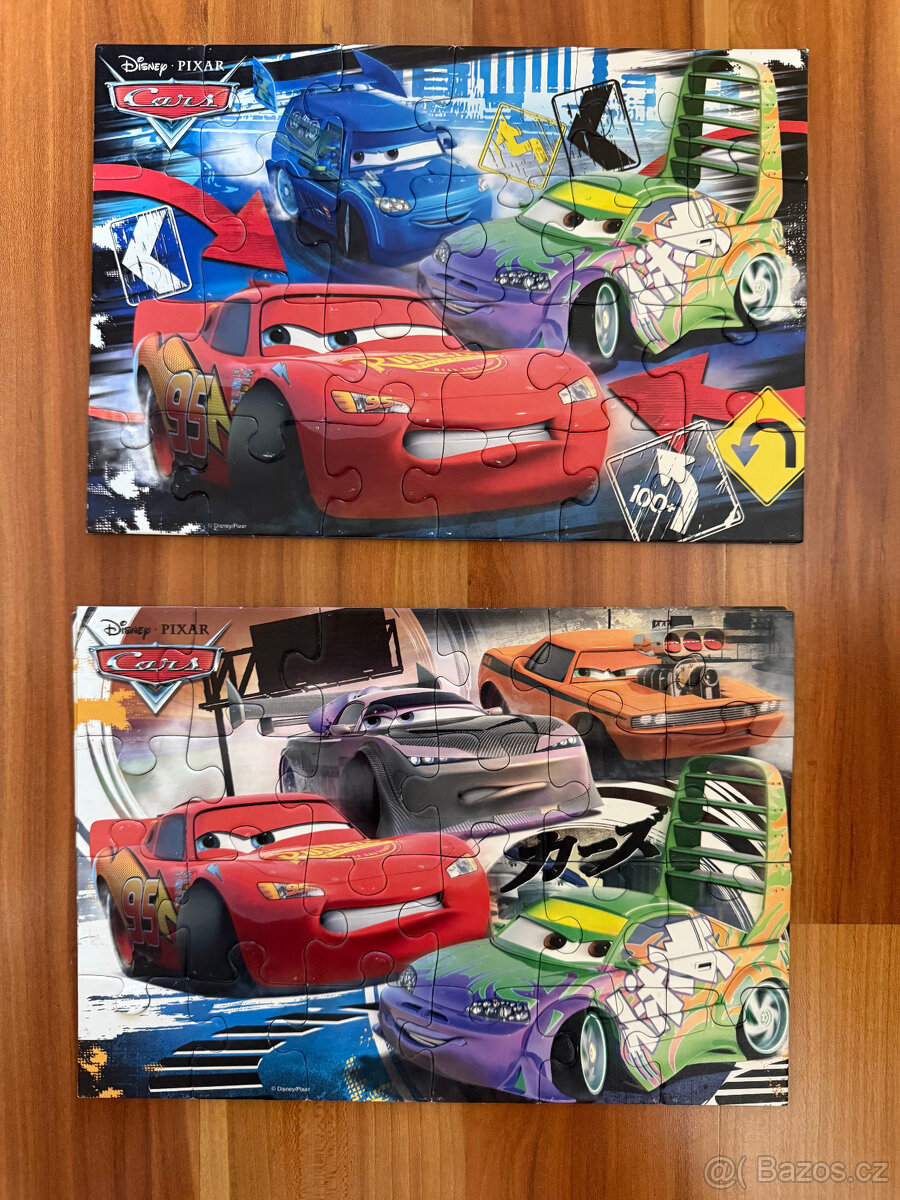 Puzzle Auta: Blesk McQueen, D.J. & Wingo 2x24 - 3