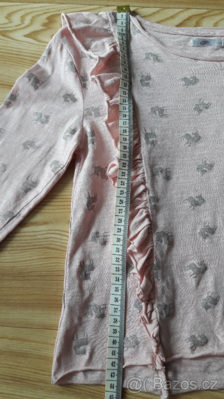 Dívčí triko s jednorožci, vel. 128 - 3