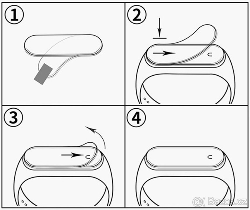 3D Ochranné sklíčko pro náramek Xiaomi Mi Band 5 - 3