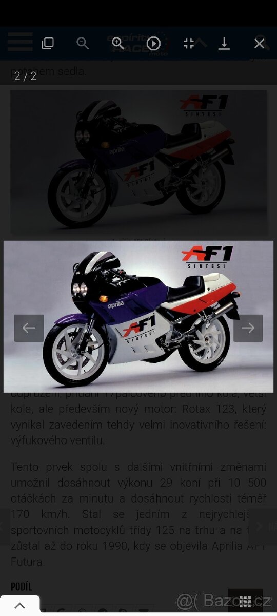 kola Aprilia AF1 sintesi 125 - 3