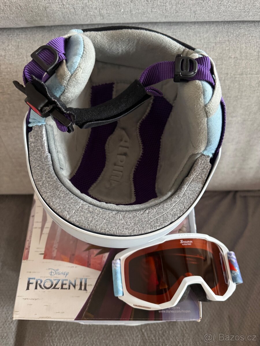 Lyžařská helma Alpina + brýle - 3