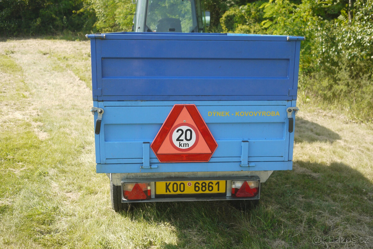 Prodám traktorový vlek Dýnek 1,8 t STK do 2029(cena bez DPH) - 3