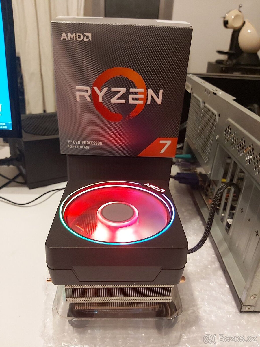 AMD Ryzen 5 3600X+NOVÝ chladič,Wraith MAX 140W-RGB - 3