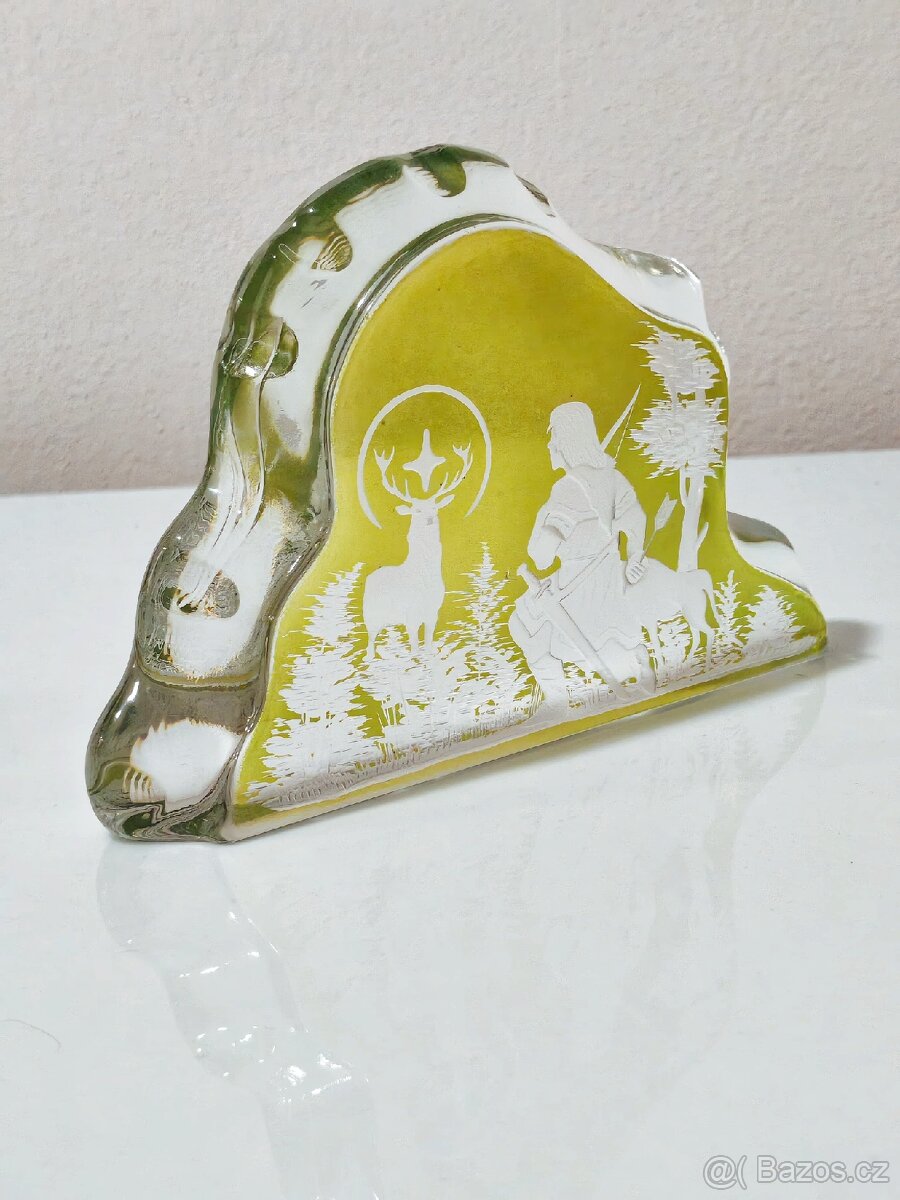 Staré skleněné těžítko/plastika - 3