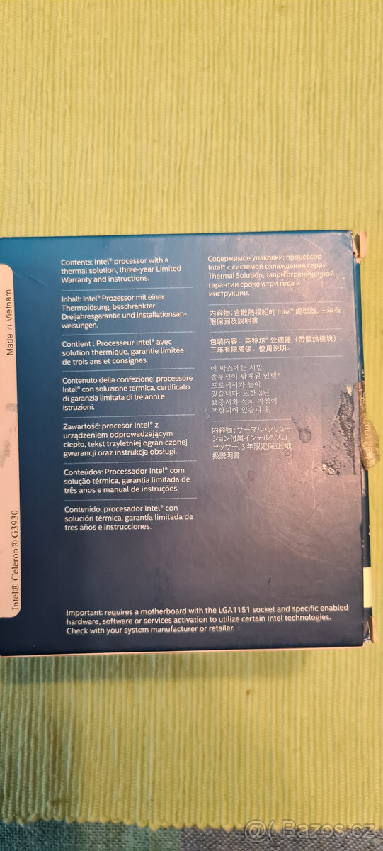 CPU Intel Celeron G3930 - 2ks - 3