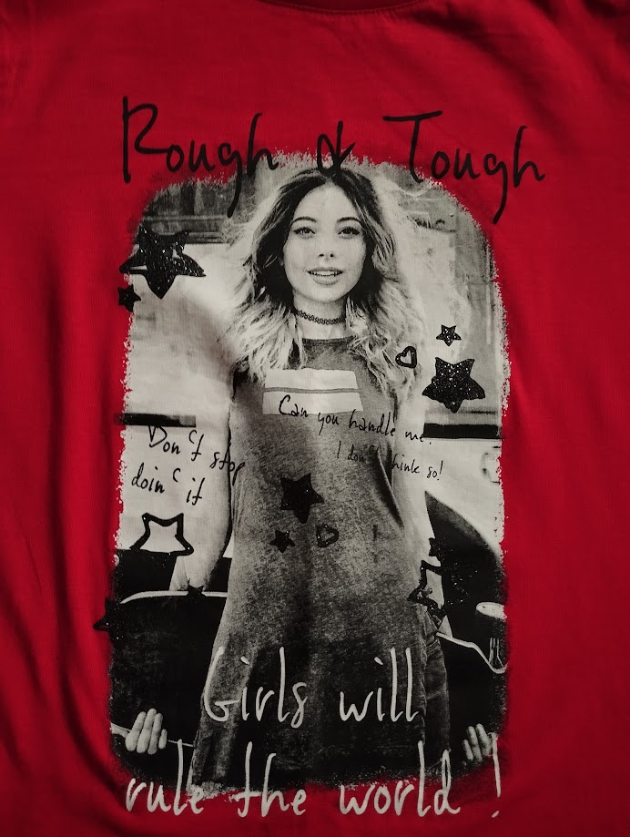 Červené,zelenkavé tričko,halenky,šaty vel.170-176//14-15 let - 3