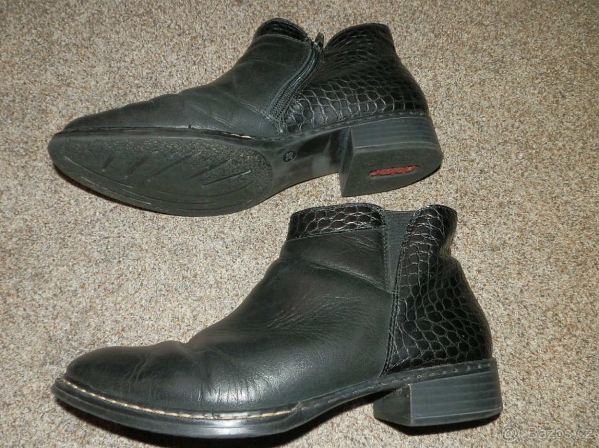 Kotníčkové botky zn.Rieker vel.38 - 3