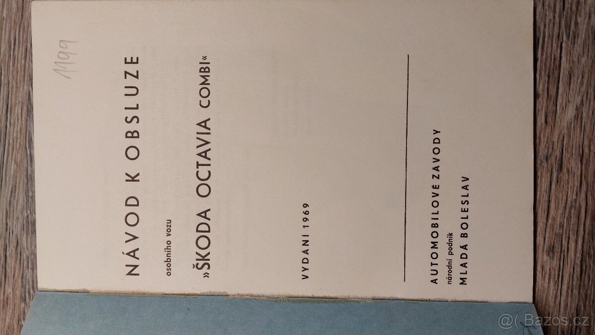 Návod k obsluze Octavia Combi 1969 - 3