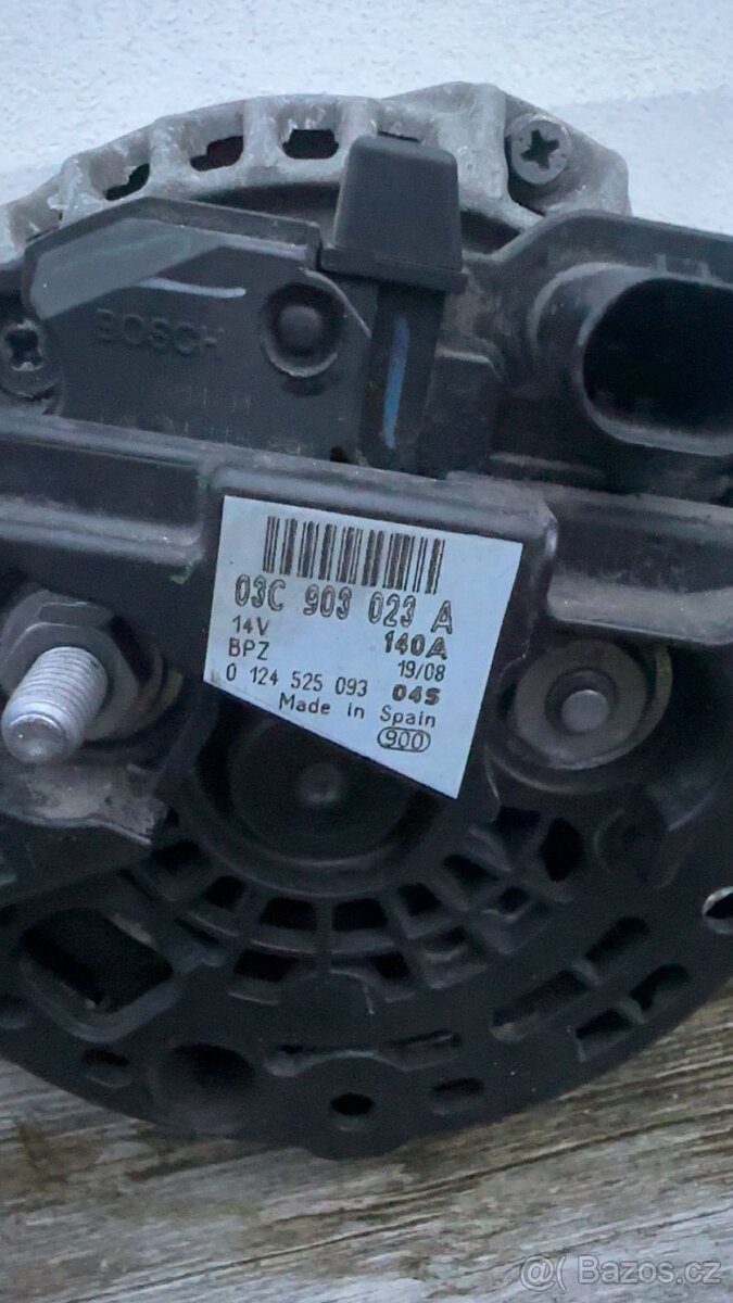 Alternátor Volkswagen Audi Škoda - 3