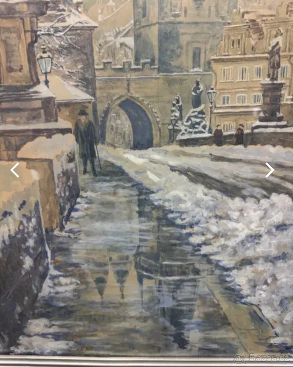 Starožitný obraz PRAHA - 3