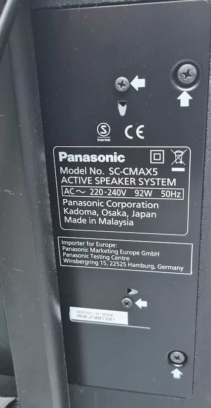 Partyreproduktor PANASONIC SC CMAX 5, 92W, mikrofony - 3