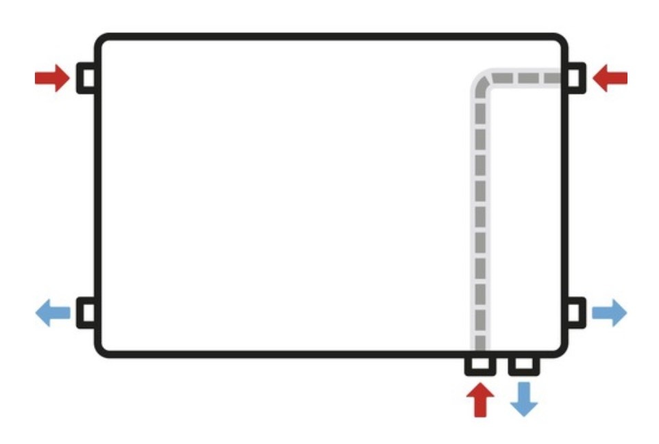 Novy Deskovy radiator PLAN 22 110x60cm (hladky design Korado - 3