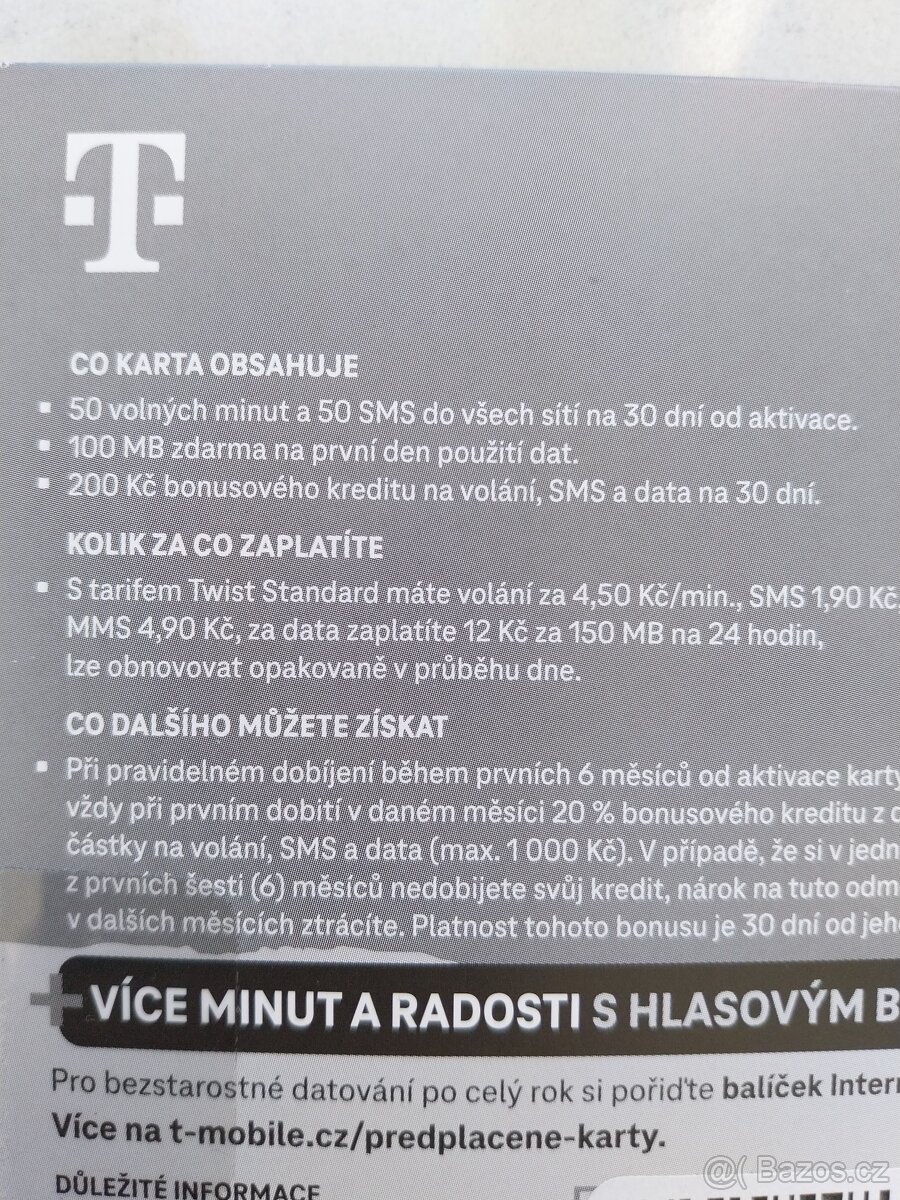 T-Mobile SIM karta - 3