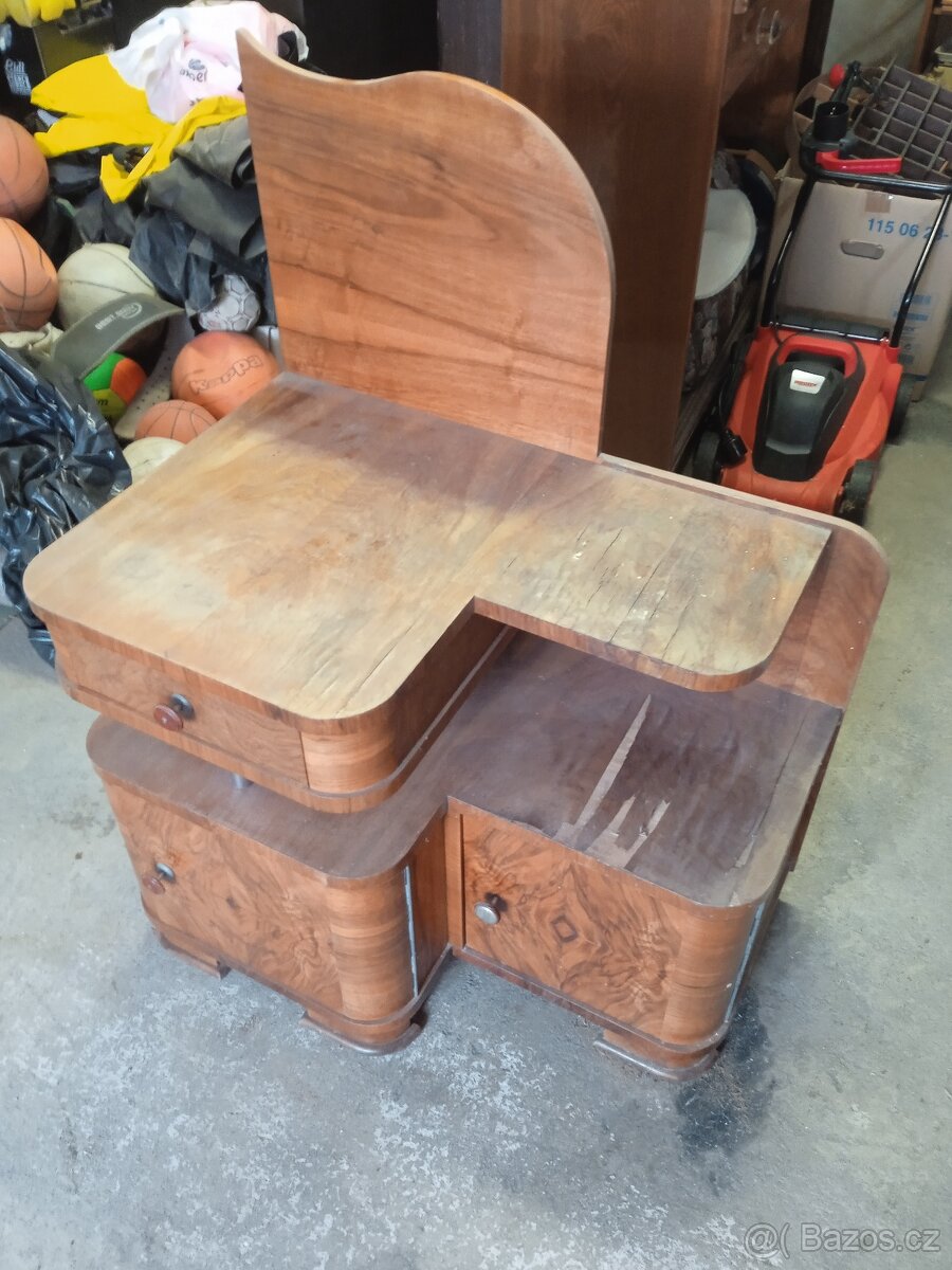 Starožitná skříňka pravá,šuplík a 2x dvířka - 3