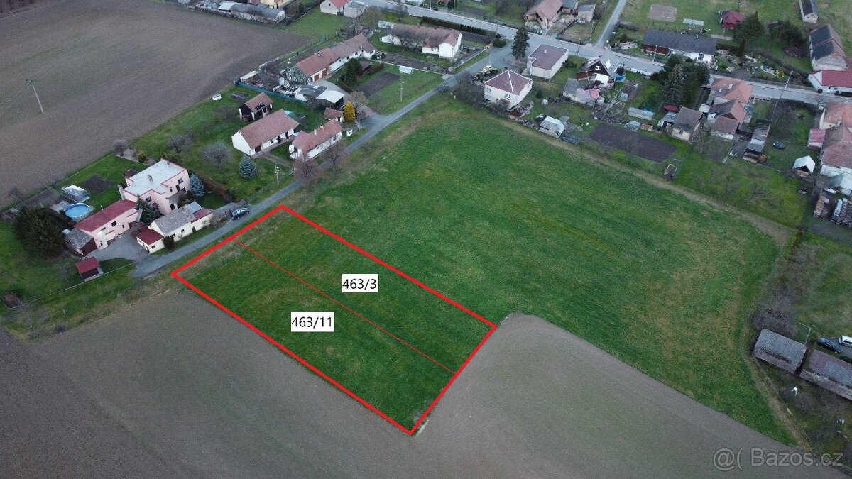 Prodej stavebního pozemku 967 m2 Žáravice okres Pardubice - 3