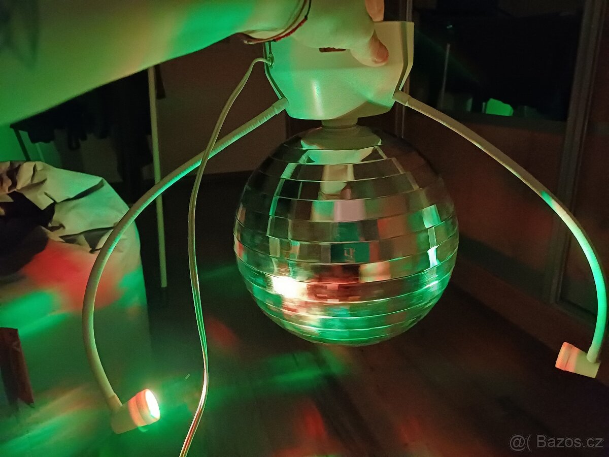 Disco koule na strop nebo zem průměr 20 cm - 3