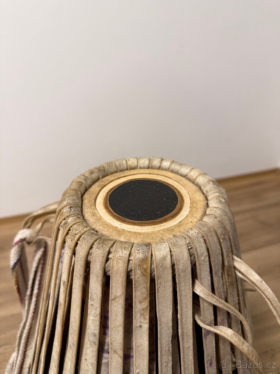 Mridanga - oboustranný hlíněný buben - 3