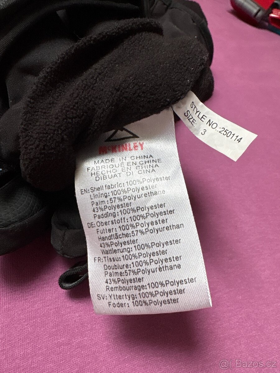 Dětské lyžařské rukavice vel. 3 - 3